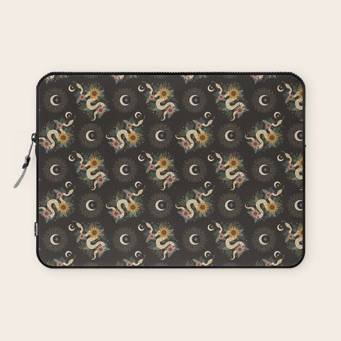 Year of the Snake - 2025 Calendar - Black Laptop Sleeve Gallery Image 1