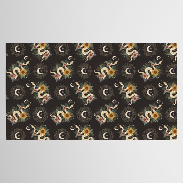 Year of the Snake - 2025 Calendar - Black Tablecloth Gallery Image 2