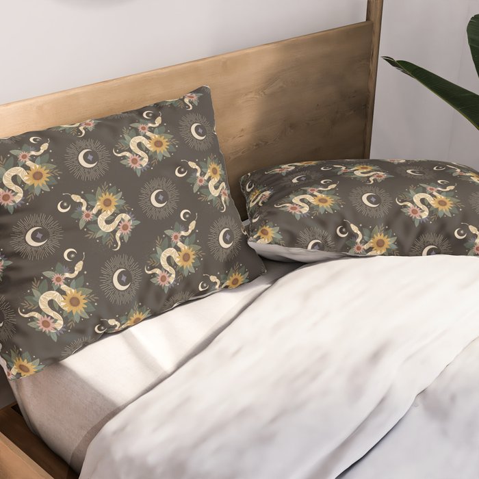 Year of the Snake - 2025 Calendar - Black Pillow Sham Gallery Image 2