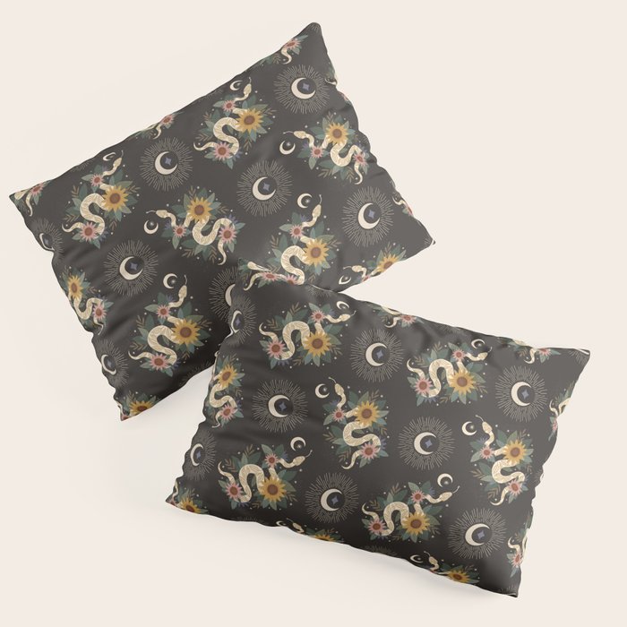 Year of the Snake - 2025 Calendar - Black Pillow Sham Gallery Image 3