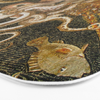 Pompeii Mosaic Ocean Creatures  Bath Mat Gallery Image 3