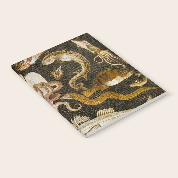 Pompeii Mosaic Ocean Creatures  Notebook Gallery Image 1