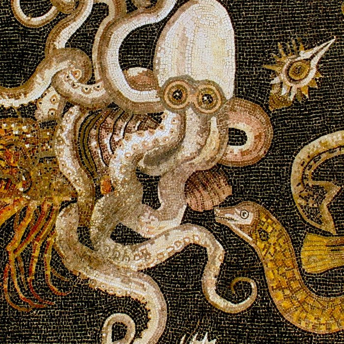 Pompeii Mosaic Ocean Creatures  Coffee Mug Gallery Image 2