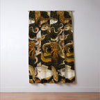Pompeii Mosaic Ocean Creatures  Window Curtain Gallery Image 3