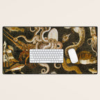 Pompeii Mosaic Ocean Creatures  Desk Mat Gallery Image 1