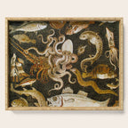 Pompeii Mosaic Ocean Creatures  Serving Tray Gallery Image 1