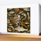 Pompeii Mosaic Ocean Creatures  Wall Mural Gallery Image 2