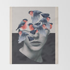 Birds Throw Blanket Gallery Image 2