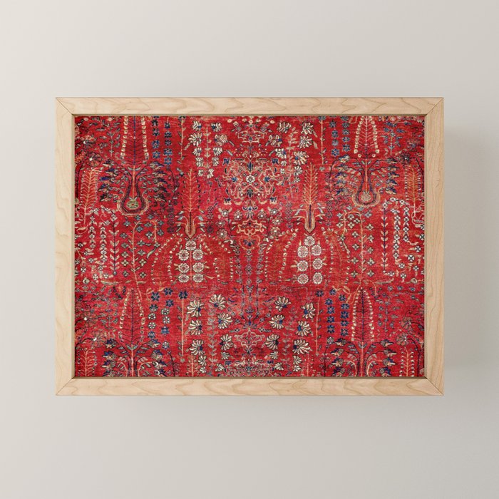 Sultanabad Arak West Persian Rug Print Mini Art Print Gallery Image 1