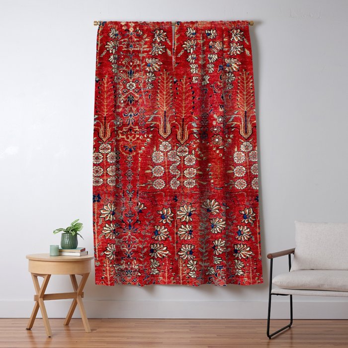 Sultanabad Arak West Persian Rug Print Window Curtain Gallery Image 5