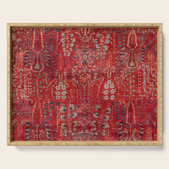 Sultanabad Arak West Persian Rug Print Serving Tray Gallery Image 1
