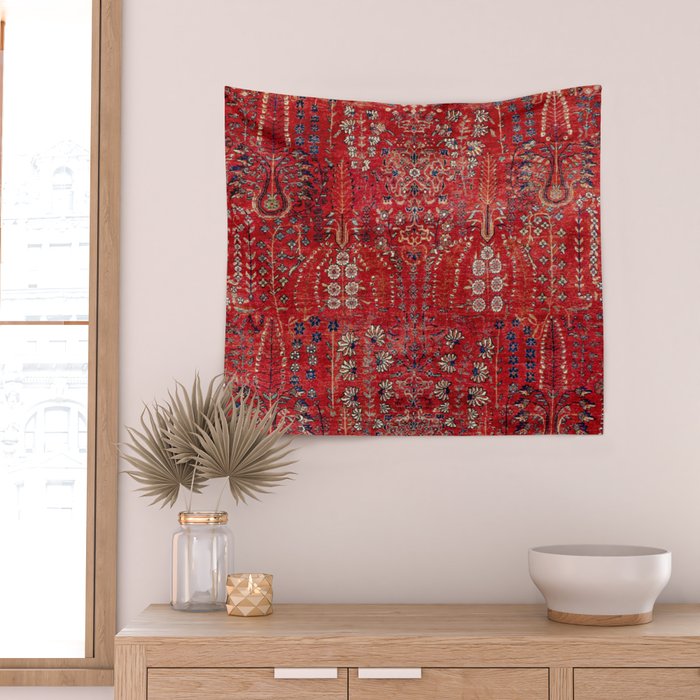 Sultanabad Arak West Persian Rug Print Wall Tapestry Gallery Image 2