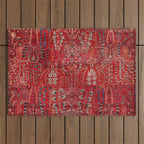Sultanabad Arak West Persian Rug Print Outdoor Rug Gallery Image 1