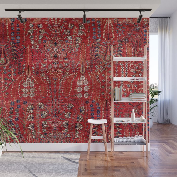 Sultanabad Arak West Persian Rug Print Wall Mural Gallery Image 1