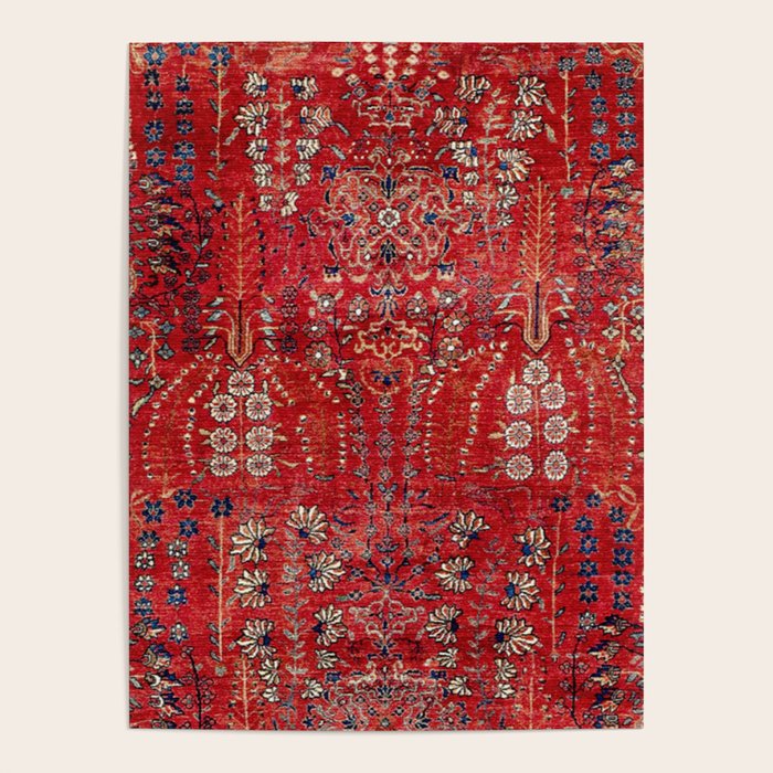 Sultanabad Arak West Persian Rug Print Poster Gallery Image 4