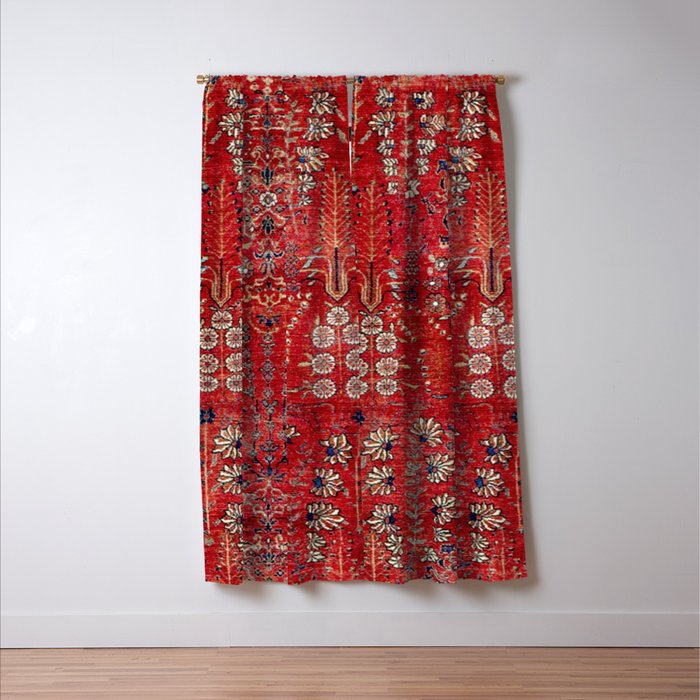 Sultanabad Arak West Persian Rug Print Window Curtain Gallery Image 3