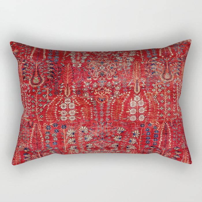 Sultanabad Arak West Persian Rug Print Rectangular Pillow Gallery Image 1