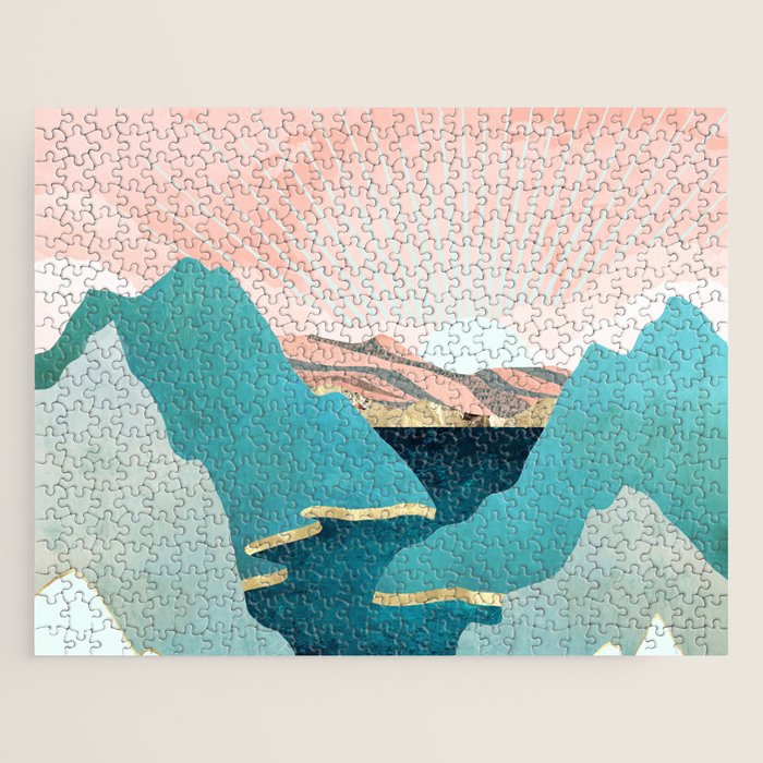 Mint Mountains Jigsaw Puzzle Gallery Image 1
