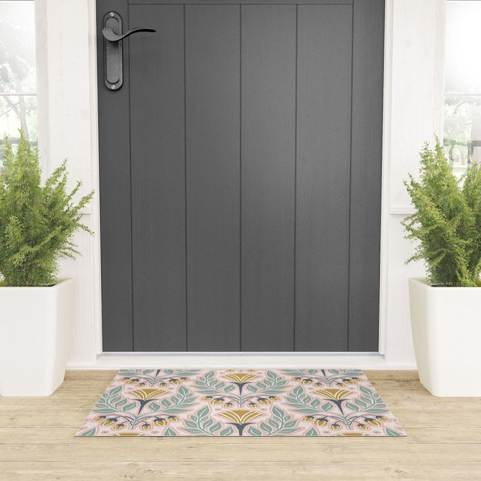 La Floraison - Blush Pink Welcome Mat Gallery Image 3