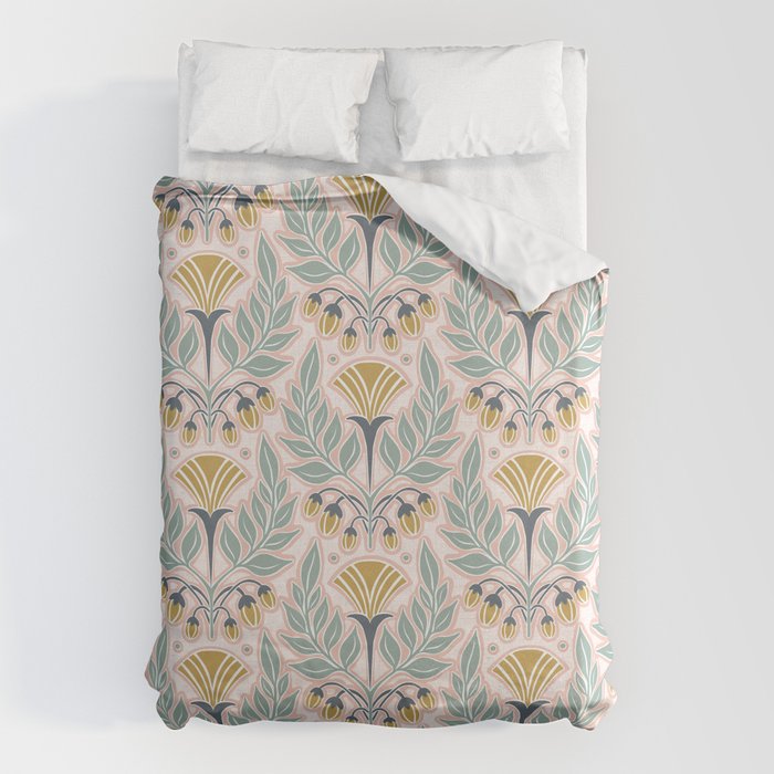 La Floraison - Blush Pink Duvet Cover Gallery Image 1