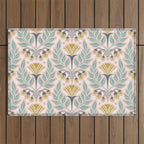 La Floraison - Blush Pink Outdoor Rug Gallery Image 1