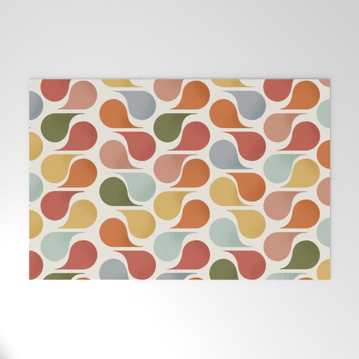retro pattern no4 Welcome Mat Gallery Image 1