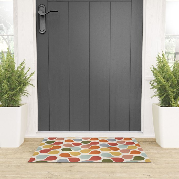 retro pattern no4 Welcome Mat Gallery Image 3