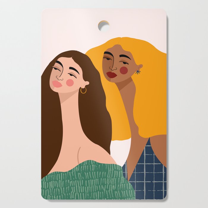 Girl Power Friendship Cutting Board Gallery Image 1
