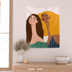 Girl Power Friendship Wall Tapestry Gallery Image 2