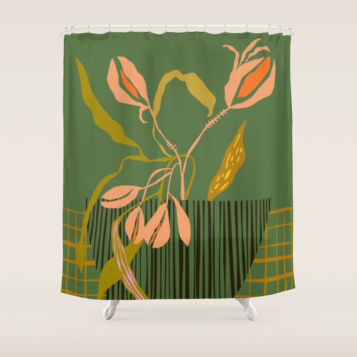 Greenery Market New York Shower Curtain Gallery Image 1