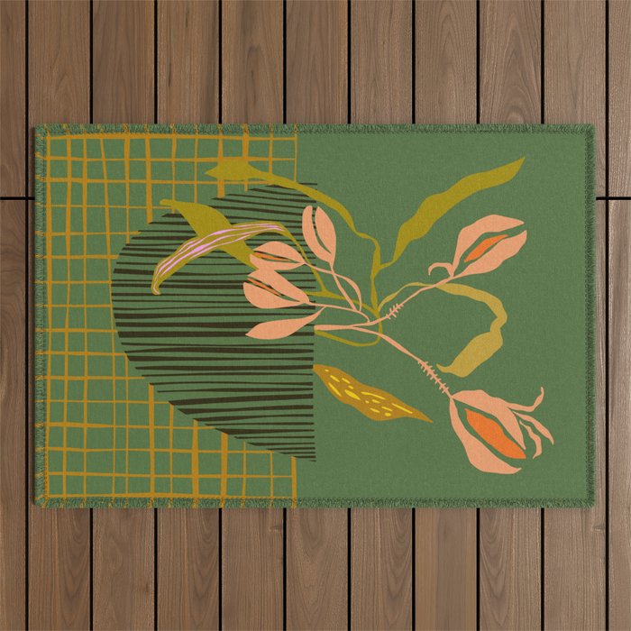 Greenery Market New York Outdoor Rug Gallery Image 1