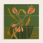 Greenery Market New York Wood Wall Art Gallery Image 1