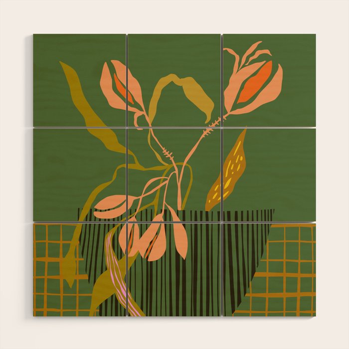 Greenery Market New York Wood Wall Art Gallery Image 1