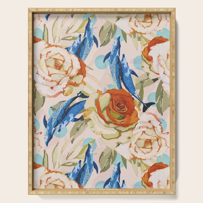 Dolphin Eternal Spring Charm Serving Tray Gallery Image 1