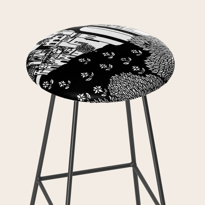 âRiding Out From The Abbeyâ by Aubrey Beardsley Stool Gallery Image 2