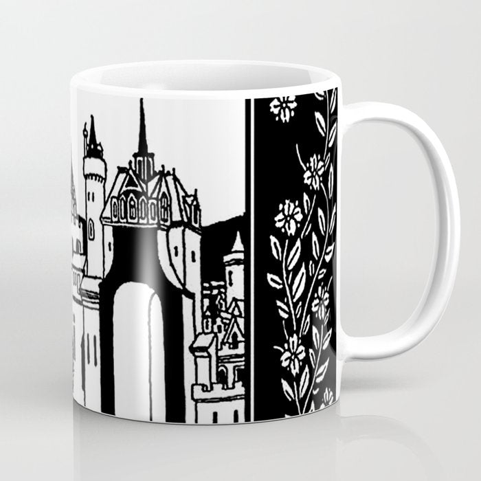 âRiding Out From The Abbeyâ by Aubrey Beardsley Coffee Mug Gallery Image 1