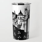 âRiding Out From The Abbeyâ by Aubrey Beardsley Travel Mug Gallery Image 1