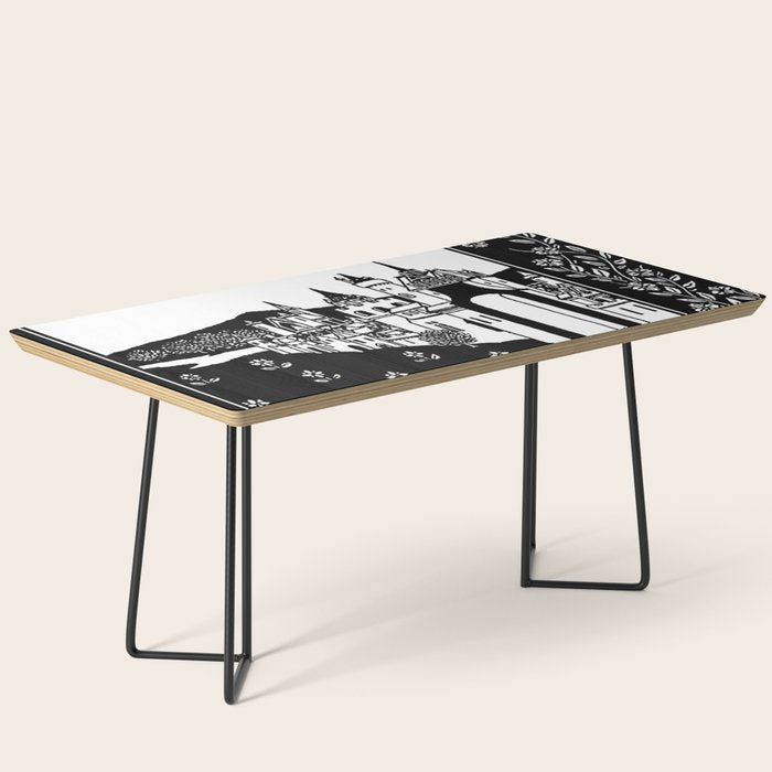 âRiding Out From The Abbeyâ by Aubrey Beardsley Coffee Table Gallery Image 1
