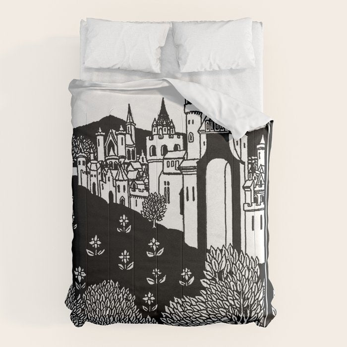 âRiding Out From The Abbeyâ by Aubrey Beardsley Comforter Gallery Image 6