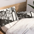 âRiding Out From The Abbeyâ by Aubrey Beardsley Pillow Sham Gallery Image 2