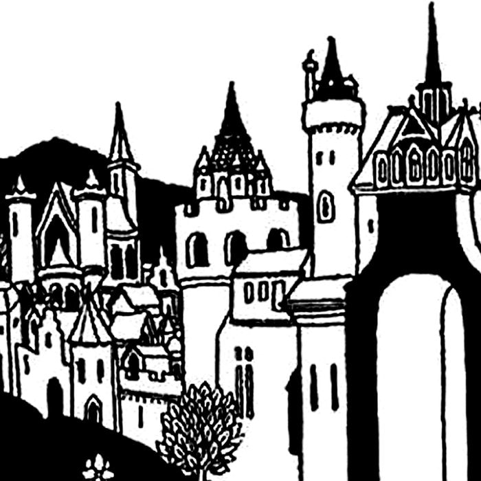 âRiding Out From The Abbeyâ by Aubrey Beardsley Coffee Mug Gallery Image 2