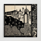 âRiding Out From The Abbeyâ by Aubrey Beardsley Wood Wall Art Gallery Image 1