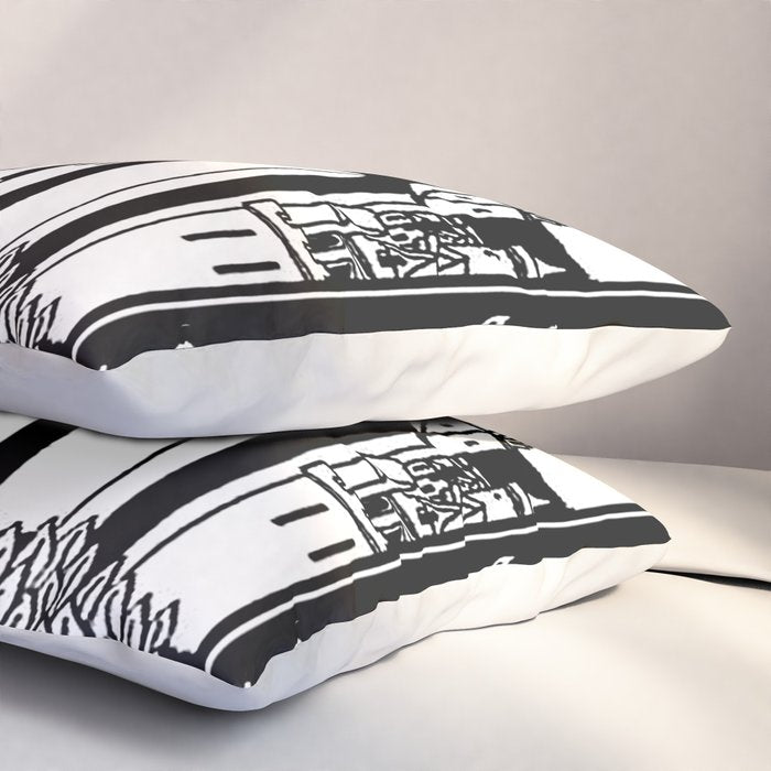 âRiding Out From The Abbeyâ by Aubrey Beardsley Pillow Sham Gallery Image 3