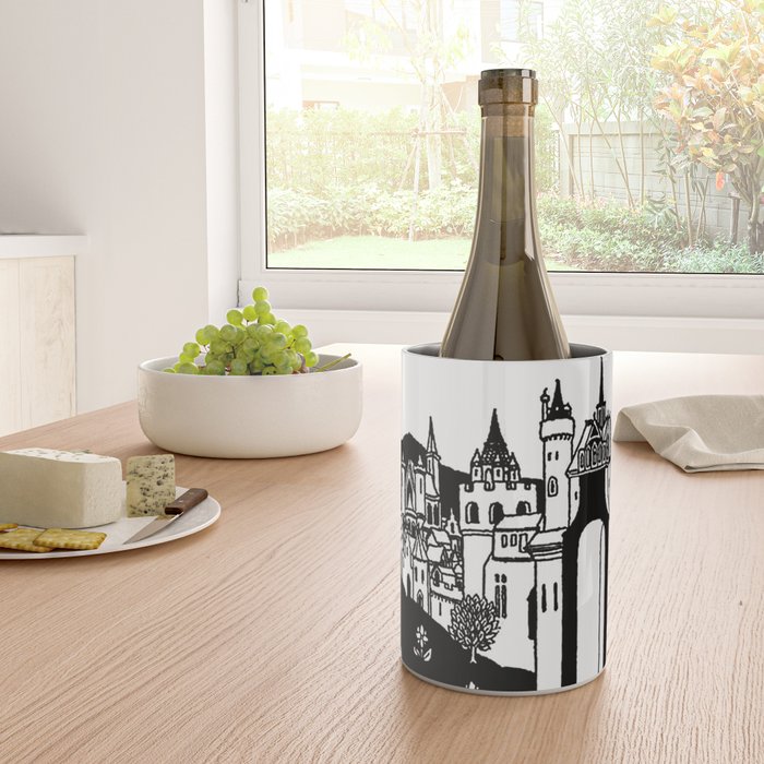 âRiding Out From The Abbeyâ by Aubrey Beardsley Wine Chiller Gallery Image 4