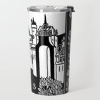 âRiding Out From The Abbeyâ by Aubrey Beardsley Travel Mug Gallery Image 2