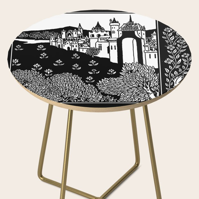 âRiding Out From The Abbeyâ by Aubrey Beardsley Side Table Gallery Image 2