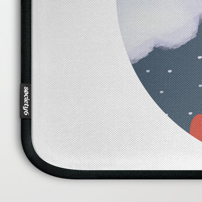 Space Rocket Print, Galaxy Outer Space Pattern Laptop Sleeve Gallery Image 3