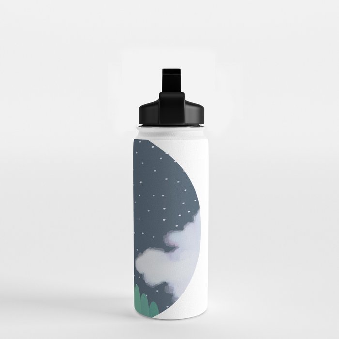 Space Rocket Print, Galaxy Outer Space Pattern Water Bottle Gallery Image 2