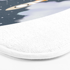Space Rocket Print, Galaxy Outer Space Pattern Bath Mat Gallery Image 3