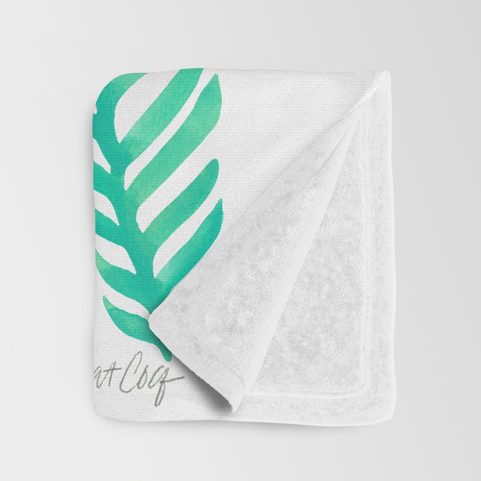 Kelp Forest Mermaid - Mint Palette Throw Blanket Gallery Image 3